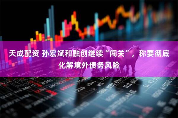 天成配资 孙宏斌和融创继续“闯关”，称要彻底化解境外债务风险