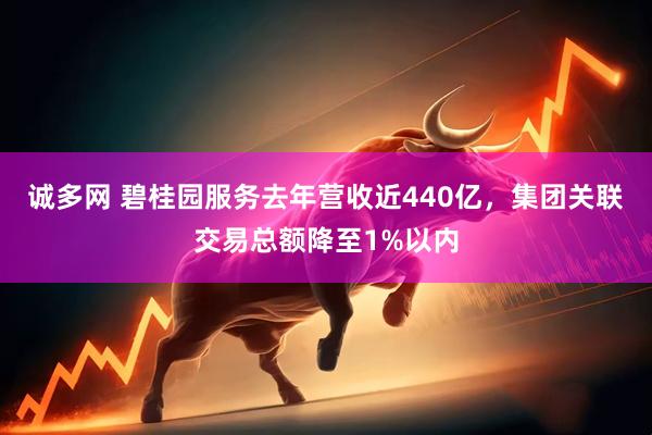 诚多网 碧桂园服务去年营收近440亿，集团关联交易总额降至1%以内